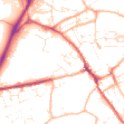 Daytime road noise heatmap for TR15 1AR