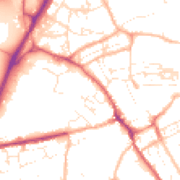 Daytime road noise heatmap for TR15 1AU