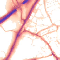 Daytime road noise heatmap for TR15 1AX
