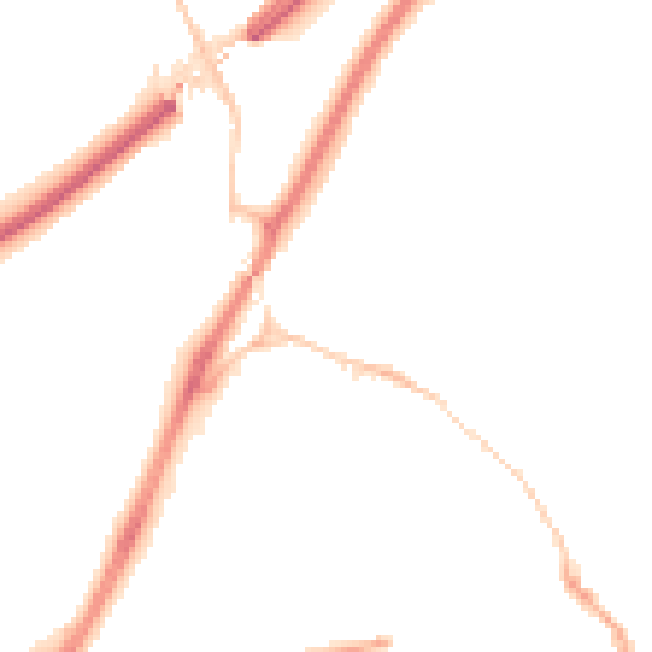 Night-time road noise heatmap for TR15 1AX