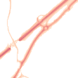 Night-time road noise heatmap for TR15 1BL