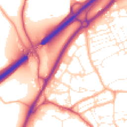 Daytime road noise heatmap for TR15 1BN