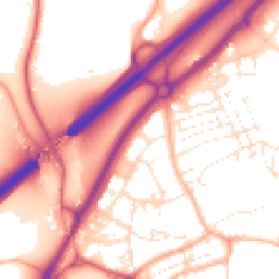 Daytime road noise heatmap for TR15 1BU