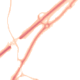 Night-time road noise heatmap for TR15 1BU