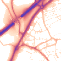 Daytime road noise heatmap for TR15 1BW