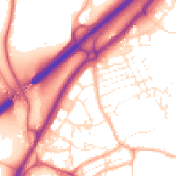 Daytime road noise heatmap for TR15 1BX