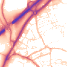 Daytime road noise heatmap for TR15 1BY
