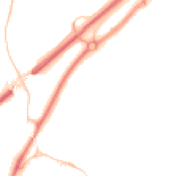Night-time road noise heatmap for TR15 1DA