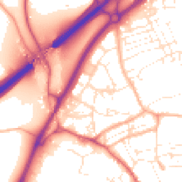 Daytime road noise heatmap for TR15 1DB