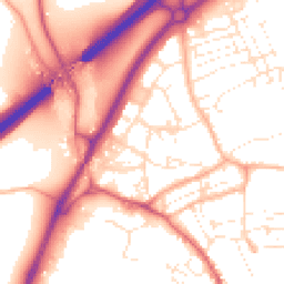 Daytime road noise heatmap for TR15 1DG