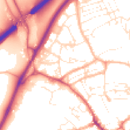 Daytime road noise heatmap for TR15 1DH