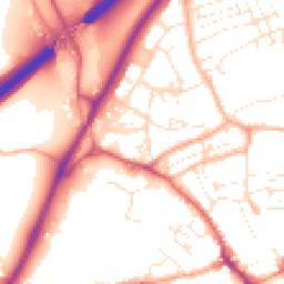 Daytime road noise heatmap for TR15 1DJ
