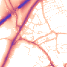 Daytime road noise heatmap for TR15 1DN