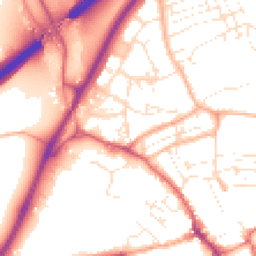 Daytime road noise heatmap for TR15 1DP