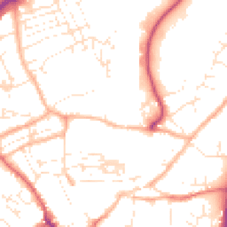 Daytime road noise heatmap for TR15 1DY