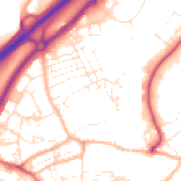 Daytime road noise heatmap for TR15 1HF