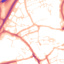 Daytime road noise heatmap for TR15 1LP