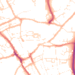 Daytime road noise heatmap for TR15 1NE