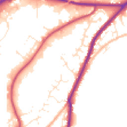 Daytime road noise heatmap for TR15 1NL