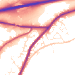 Daytime road noise heatmap for TR15 1NW