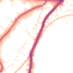 Daytime road noise heatmap for TR15 1NX