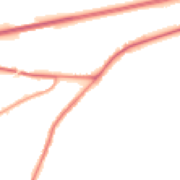 Night-time road noise heatmap for TR15 1QT