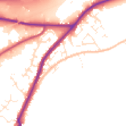 Daytime road noise heatmap for TR15 1RT