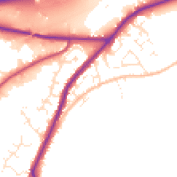 Daytime road noise heatmap for TR15 1RU