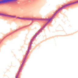 Daytime road noise heatmap for TR15 1RX