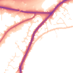 Daytime road noise heatmap for TR15 1SB