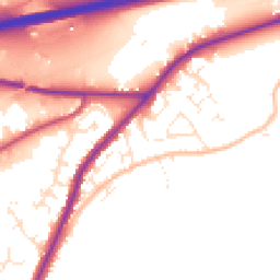 Daytime road noise heatmap for TR15 1SD