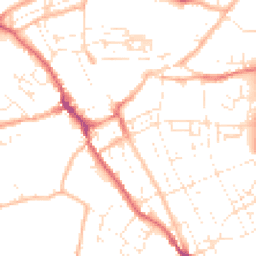Daytime road noise heatmap for TR15 2EQ