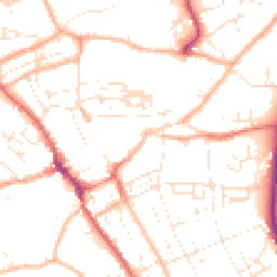 Daytime road noise heatmap for TR15 2FE