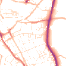 Daytime road noise heatmap for TR15 2HB