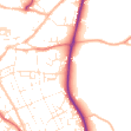 Daytime road noise heatmap for TR15 2HN