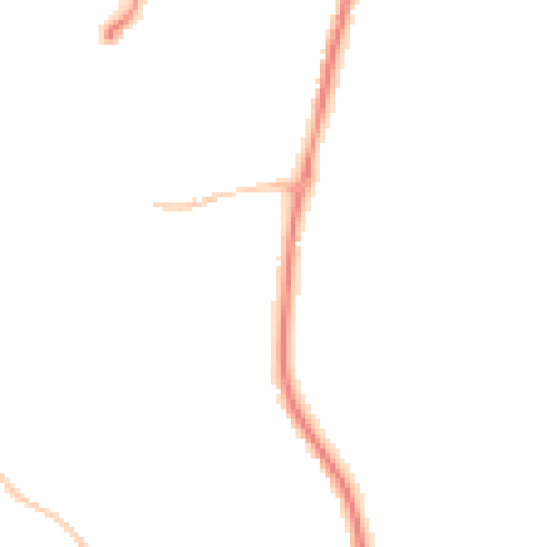 Night-time road noise heatmap for TR15 2HN