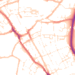 Daytime road noise heatmap for TR15 2HT