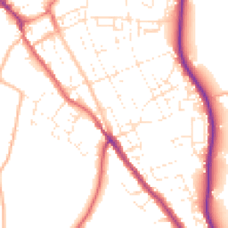 Daytime road noise heatmap for TR15 2LR