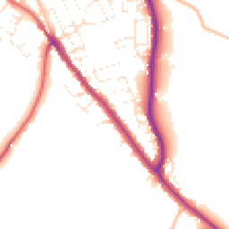 Daytime road noise heatmap for TR15 2NF