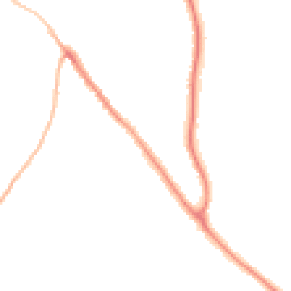 Night-time road noise heatmap for TR15 2NF