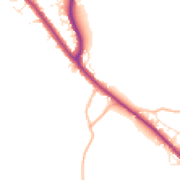 Daytime road noise heatmap for TR15 2NX