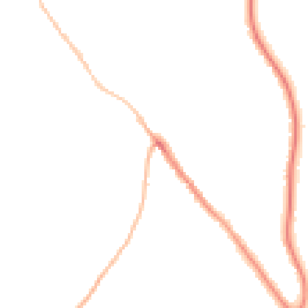 Night-time road noise heatmap for TR15 2RD