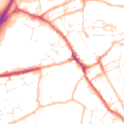 Daytime road noise heatmap for TR15 2SQ
