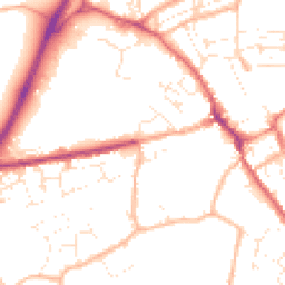 Daytime road noise heatmap for TR15 2TS