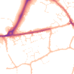 Daytime road noise heatmap for TR15 3AE