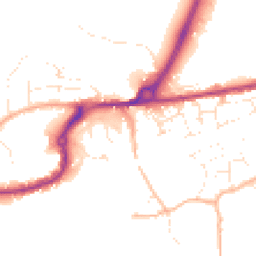 Daytime road noise heatmap for TR15 3AU