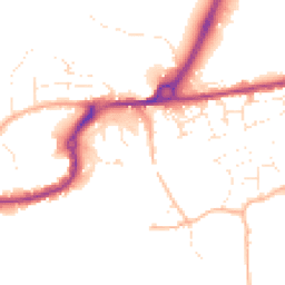 Daytime road noise heatmap for TR15 3AY