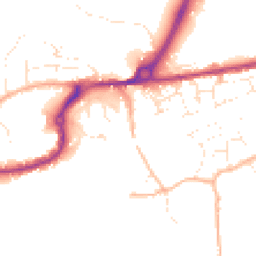 Daytime road noise heatmap for TR15 3AZ