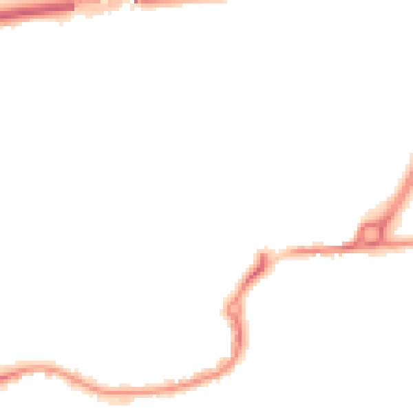 Night-time road noise heatmap for TR15 3EA