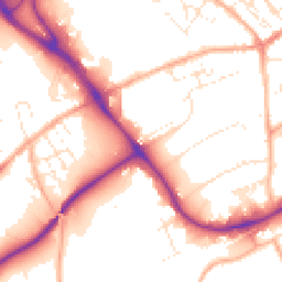 Daytime road noise heatmap for TR15 3FP